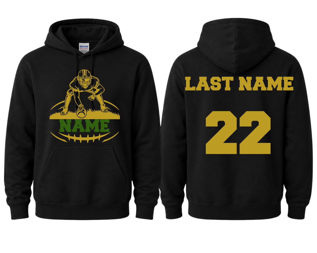Personalized Football Hoodie