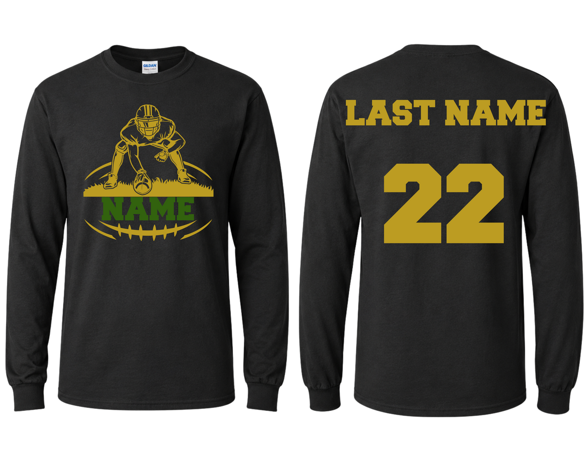 Personalized Football Long Sleeve