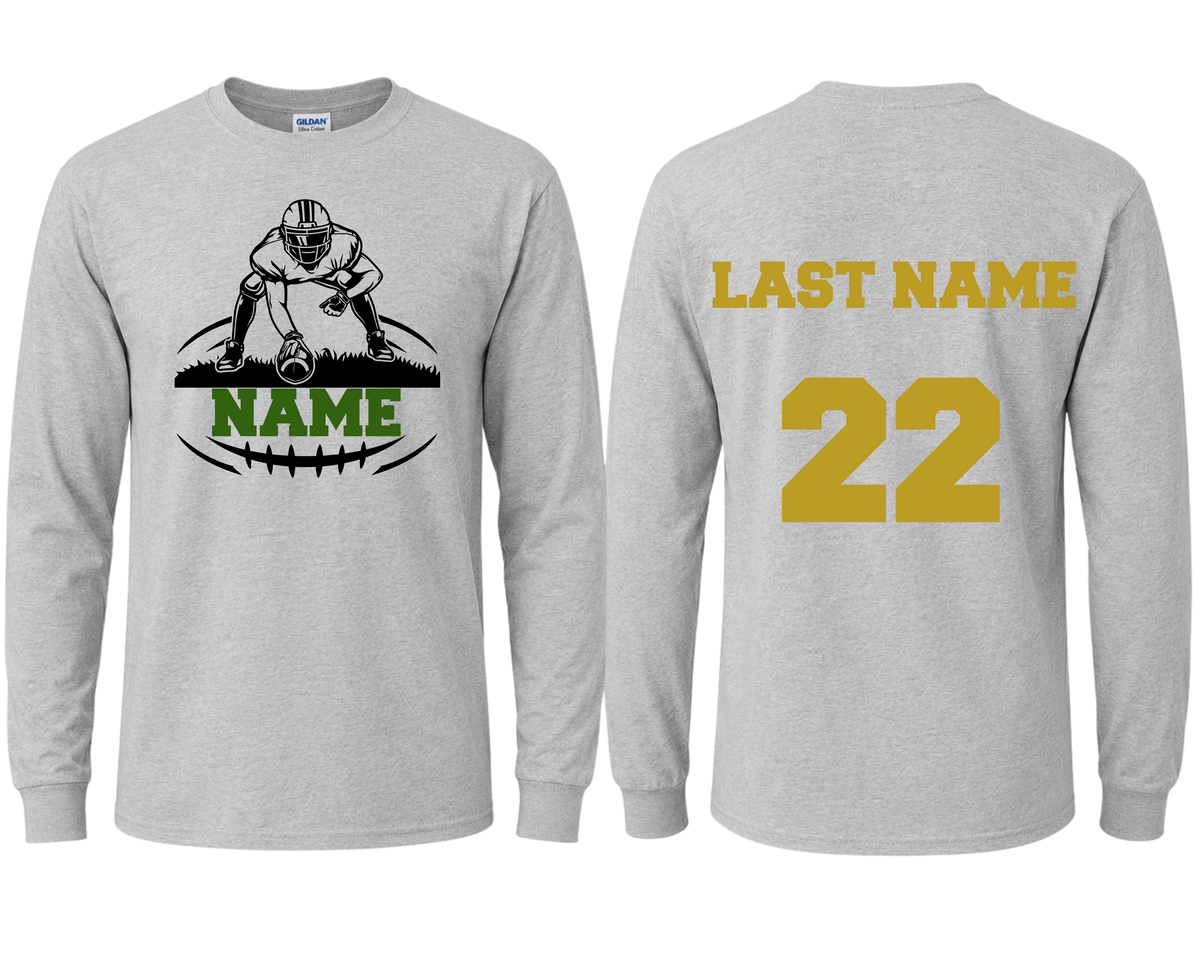 Personalized Football Long Sleeve