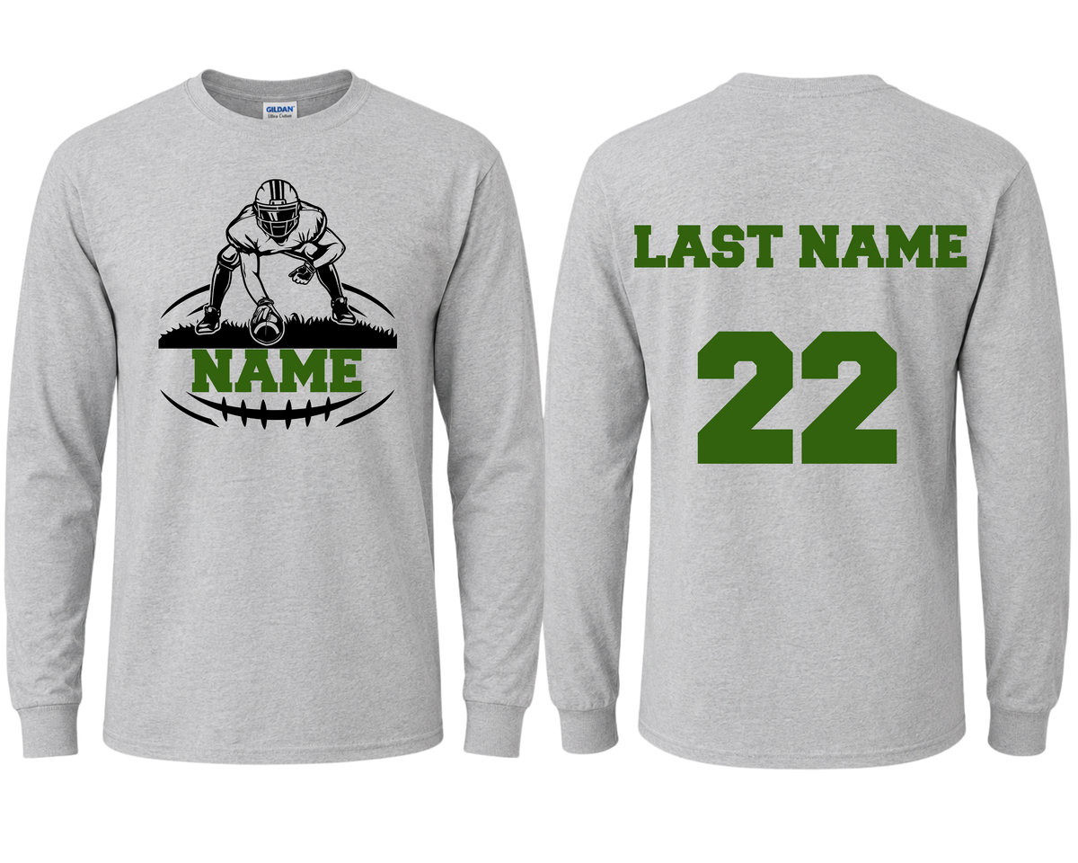 Personalized Football Long Sleeve
