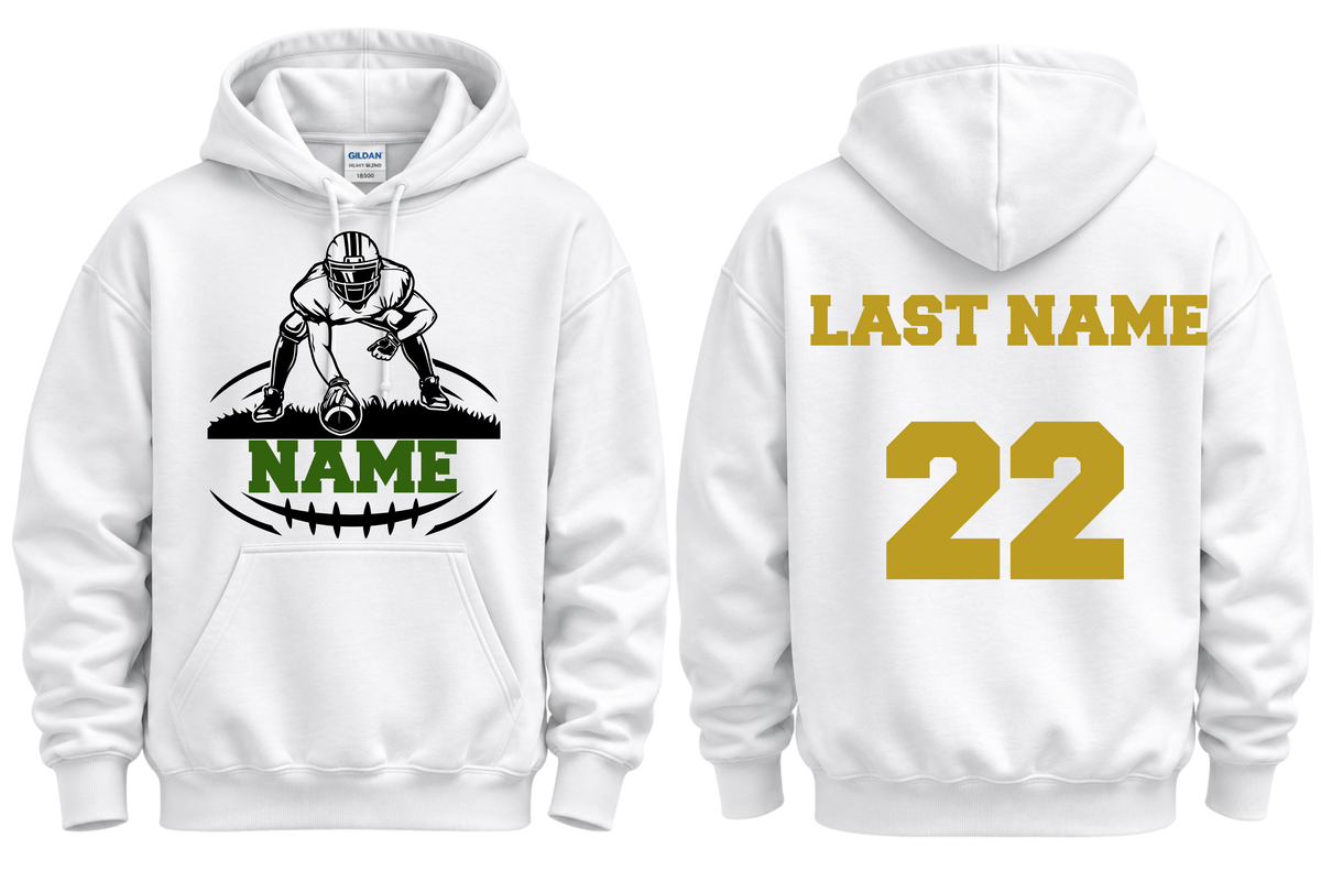 Personalized Football Hoodie