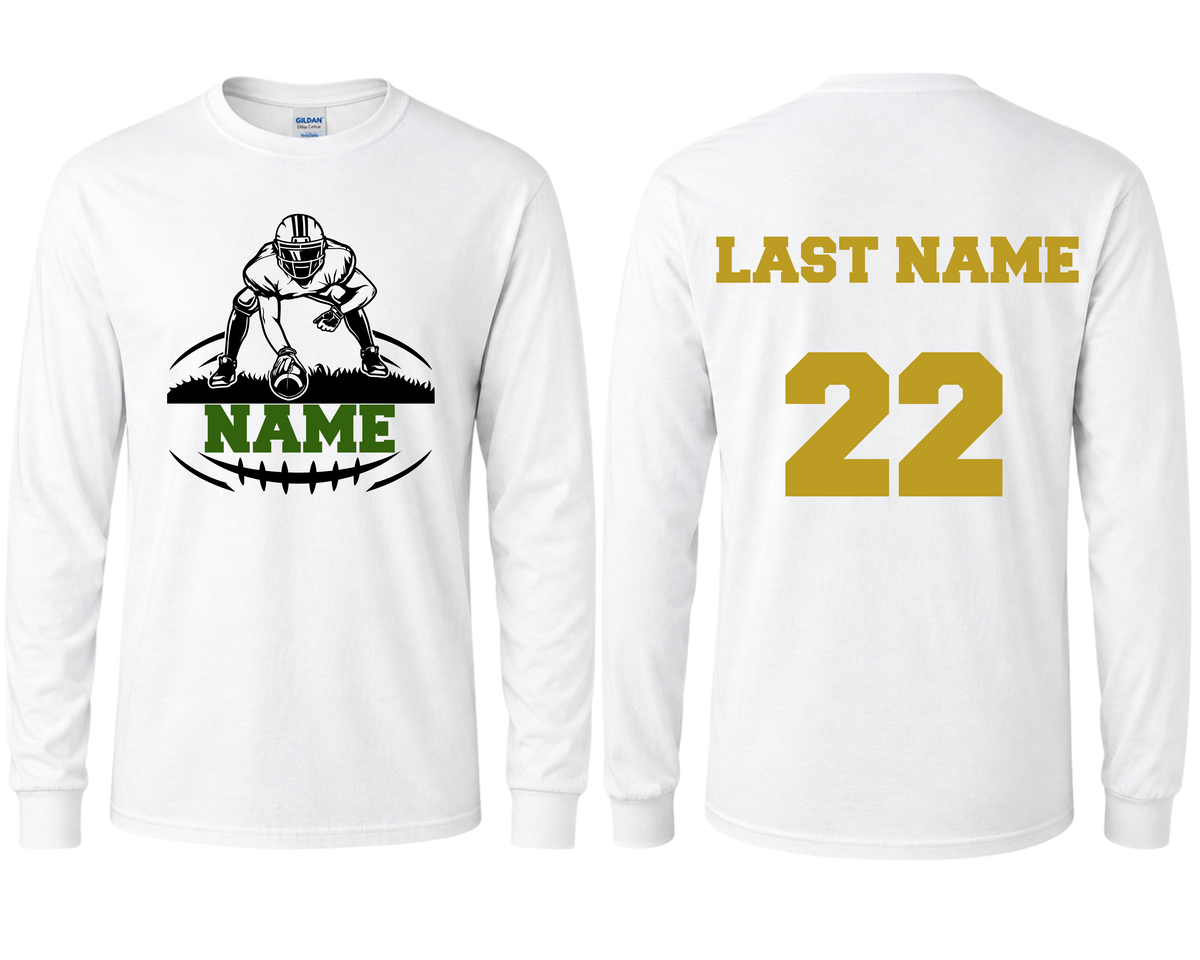 Personalized Football Long Sleeve