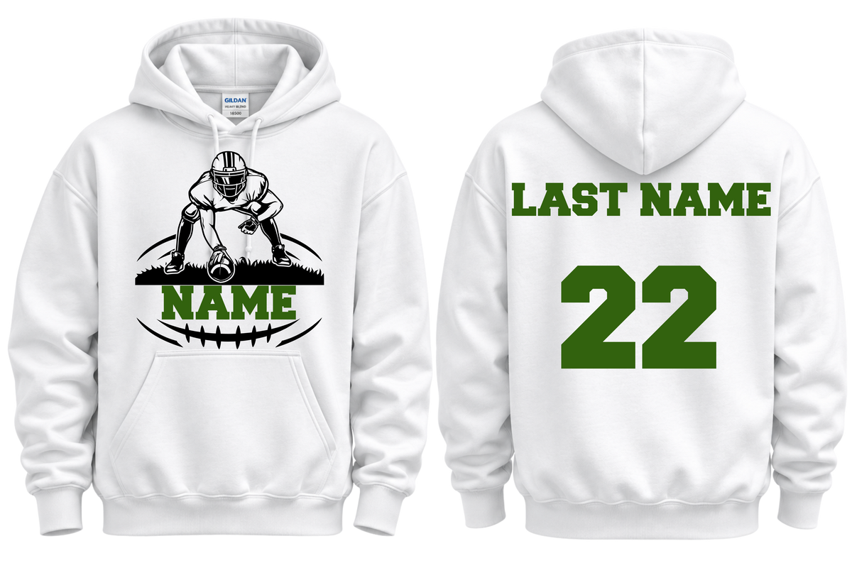 Personalized Football Hoodie