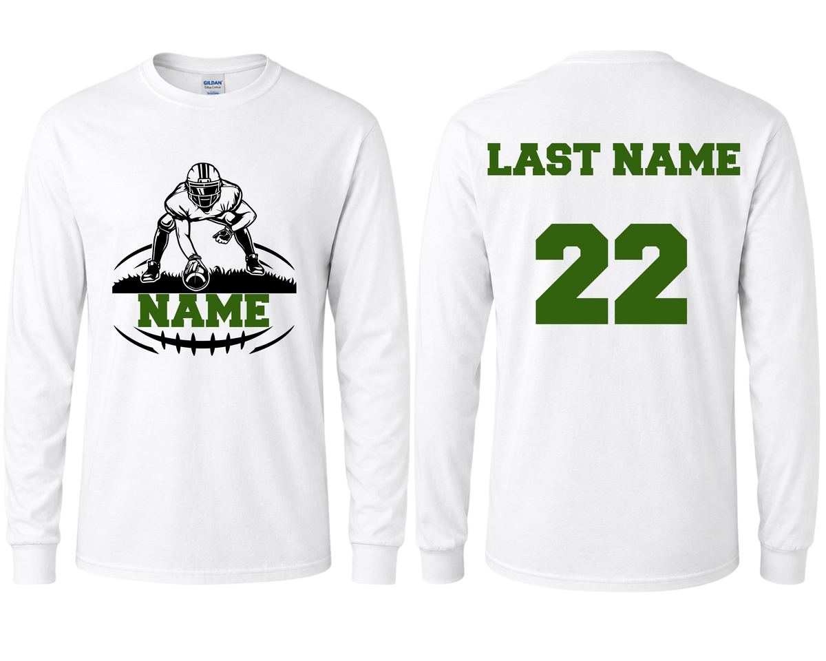 Personalized Football Long Sleeve