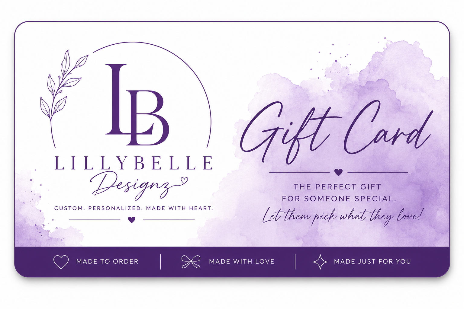 LillyBelle Designz Gift Card